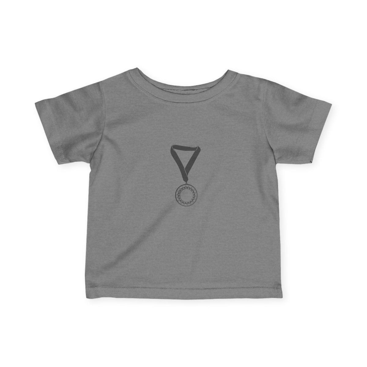 Infant Tee — Cute Medal Graphic Baby T-Shirt (Award Ribbon Design)