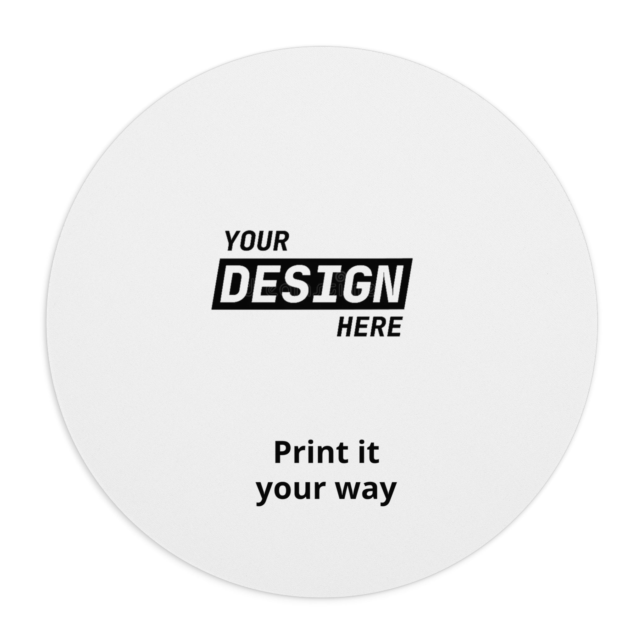Custom Round Mouse Pad — Personalized Desk Mousepad with Your Design