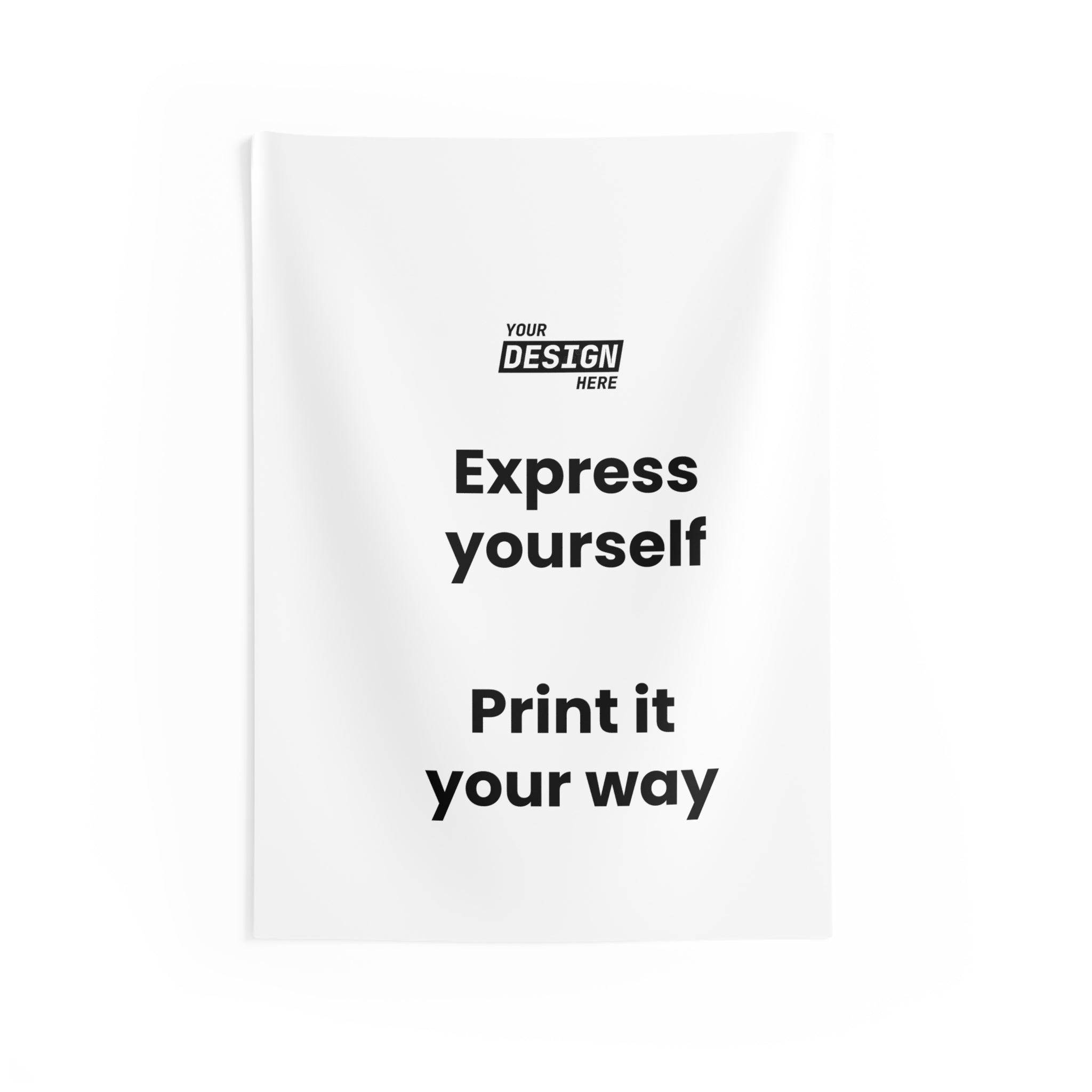 Copy of Minimalist Indoor Wall Tapestry — Custom 'Your Design Here' Mockup