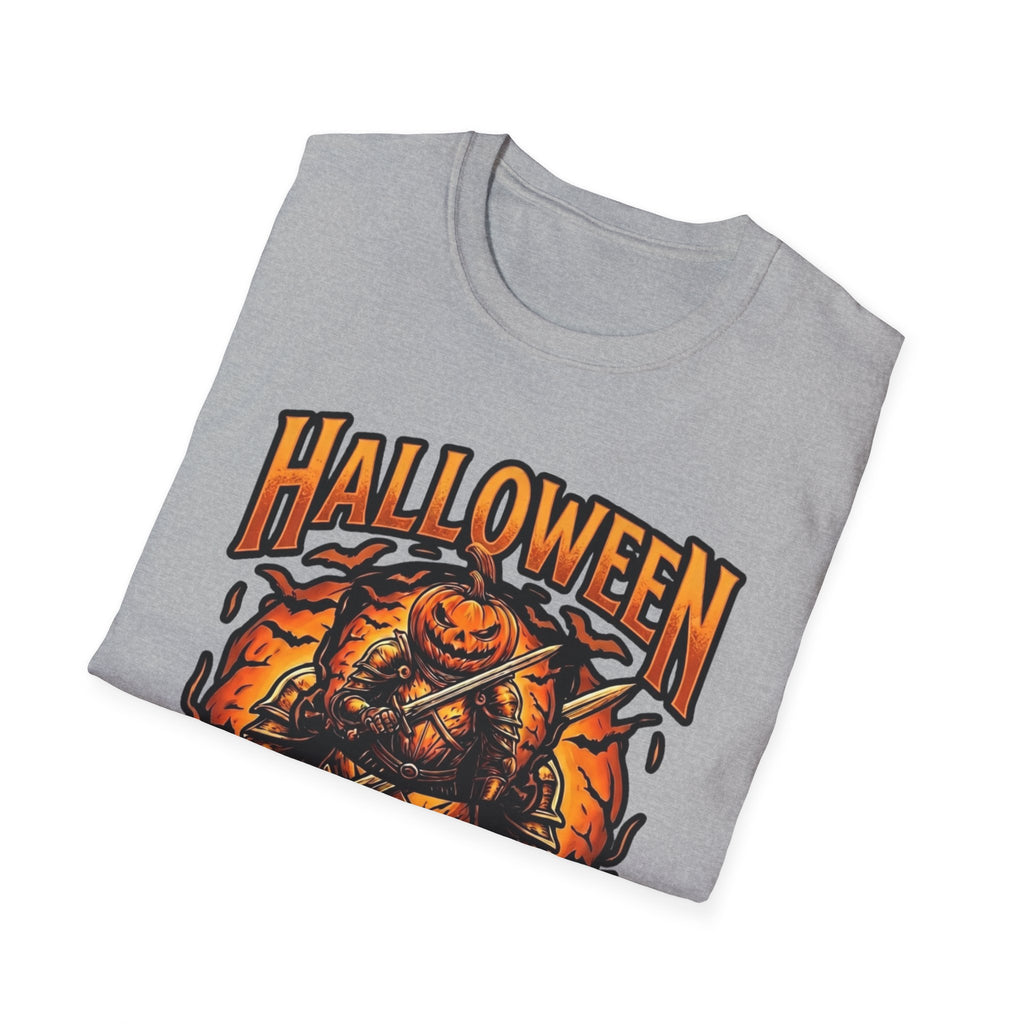 Halloween Knights T-Shirt — Pumpkin Knight Graphic Tee for Halloween