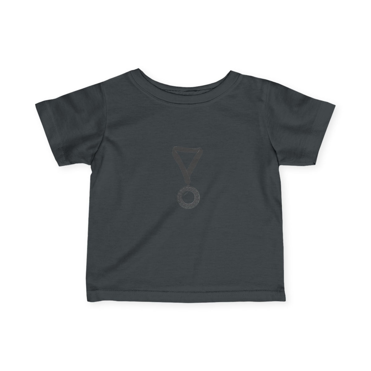 Infant Tee — Cute Medal Graphic Baby T-Shirt (Award Ribbon Design)