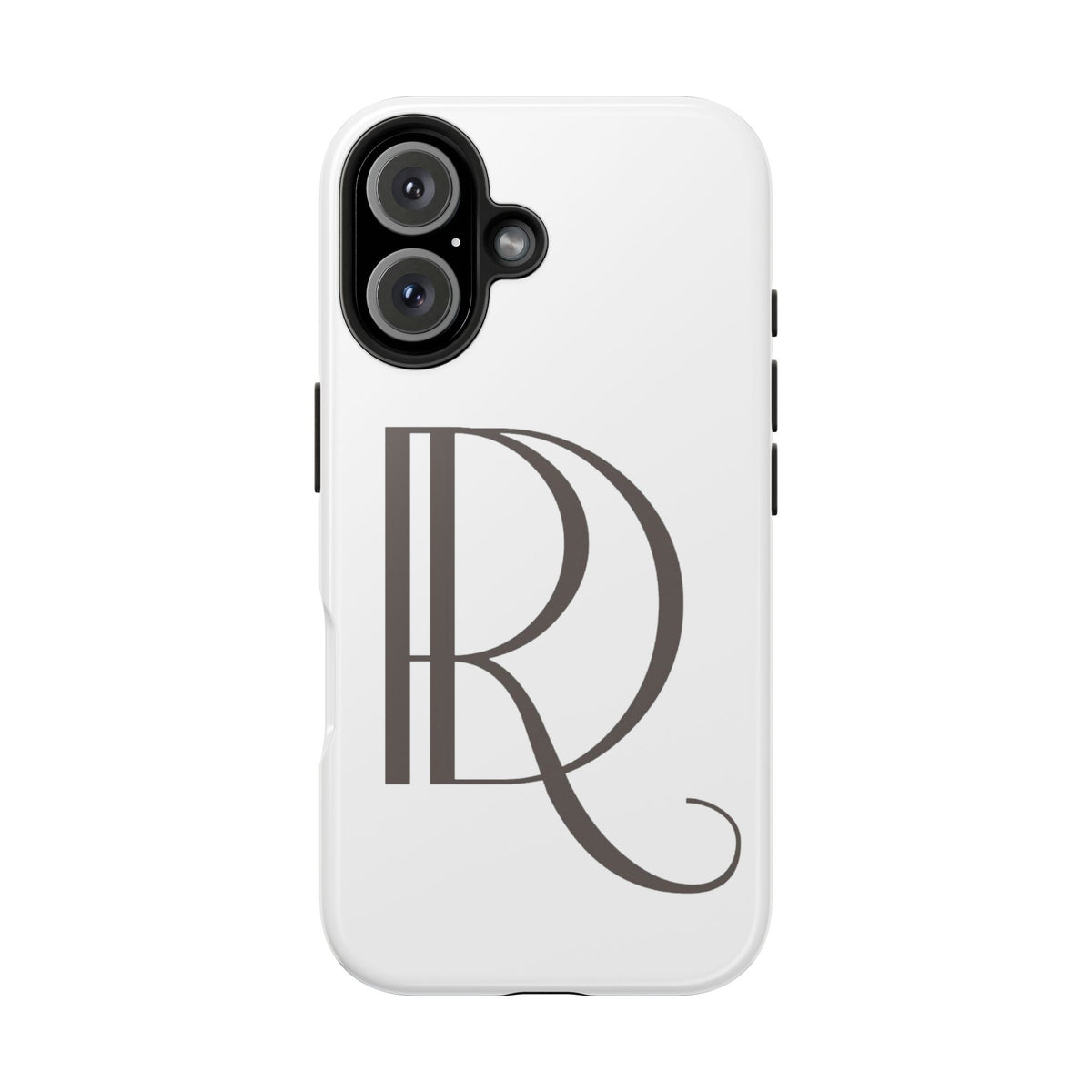 Monogram R Tough Phone Case — Elegant Initial Protective Case