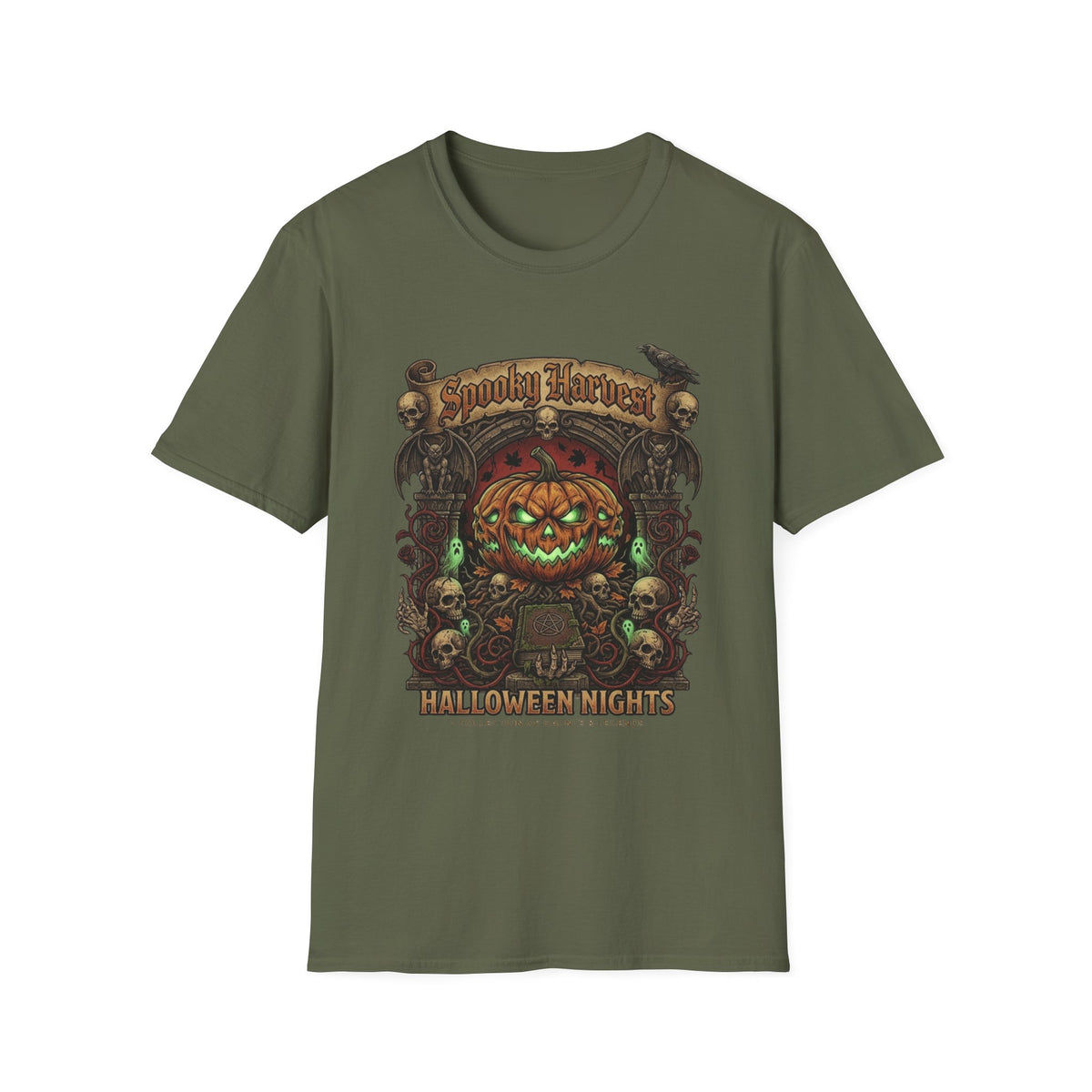 Halloween Knights Pumpkin Jack-O’-Lantern T-Shirt