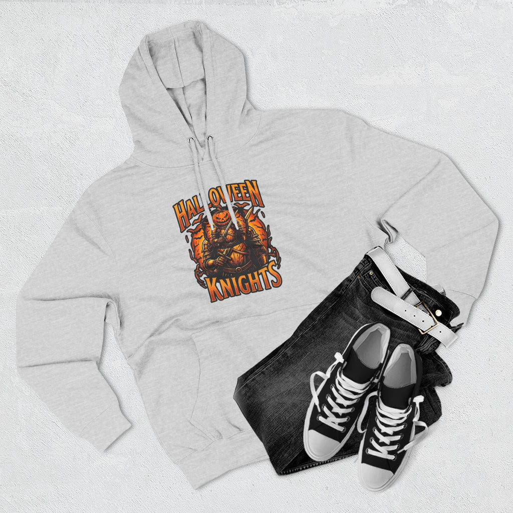 Halloween Knights Hoodie — Pumpkin Skull Graphic Pullover