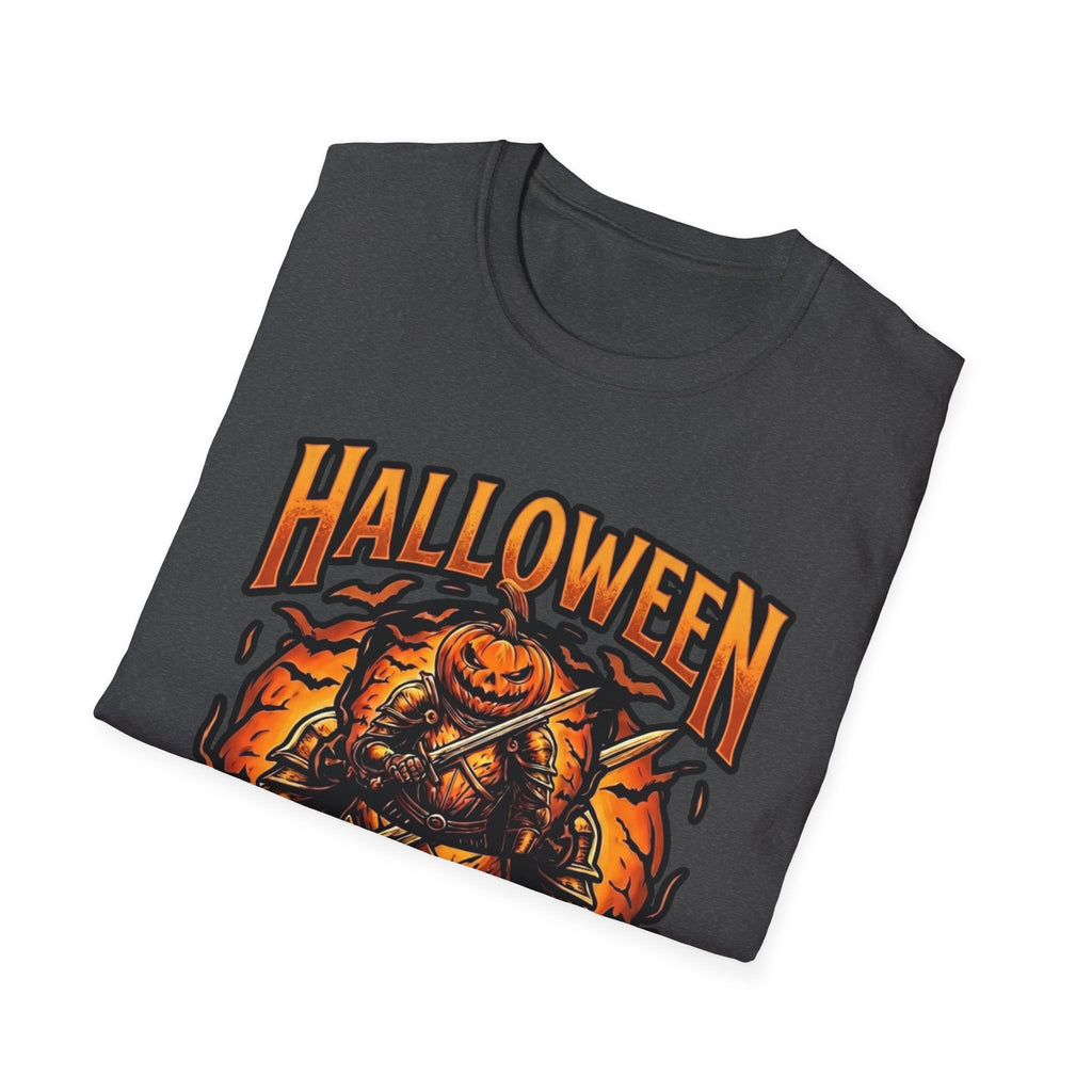 Halloween Knights T-Shirt — Pumpkin Knight Graphic Tee for Halloween