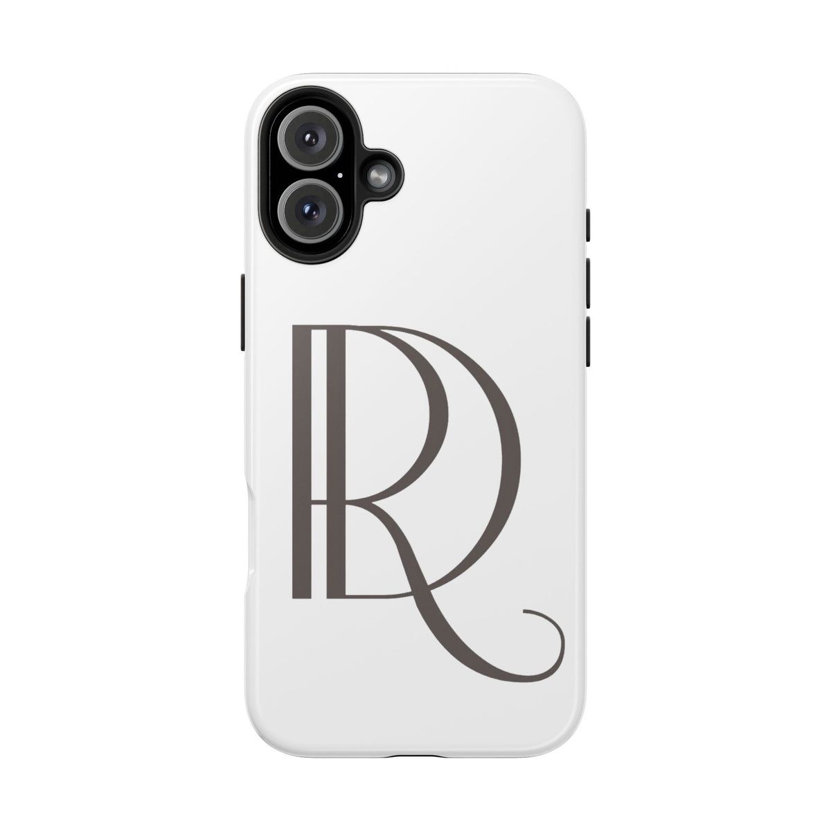 Monogram R Tough Phone Case — Elegant Initial Protective Case