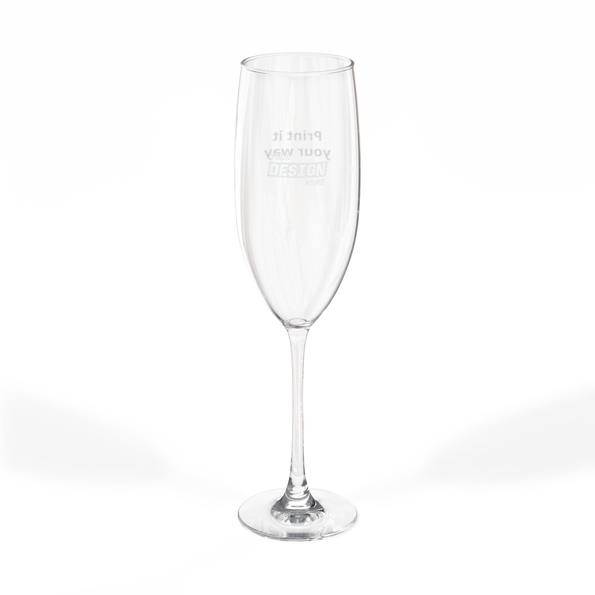 Engraved 8oz Champagne Flute – Personalized Wedding & Celebration Glass