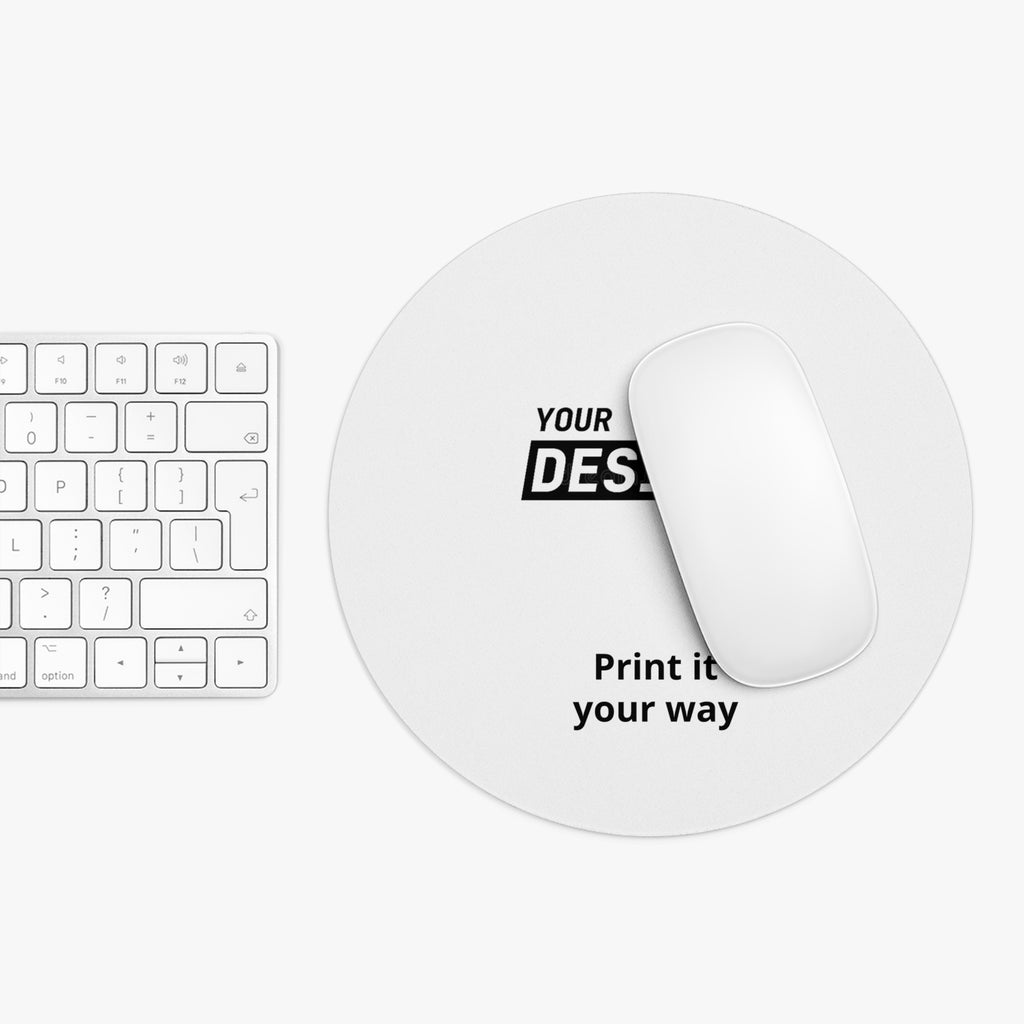 Custom Round Mouse Pad — Personalized Desk Mousepad with Your Design