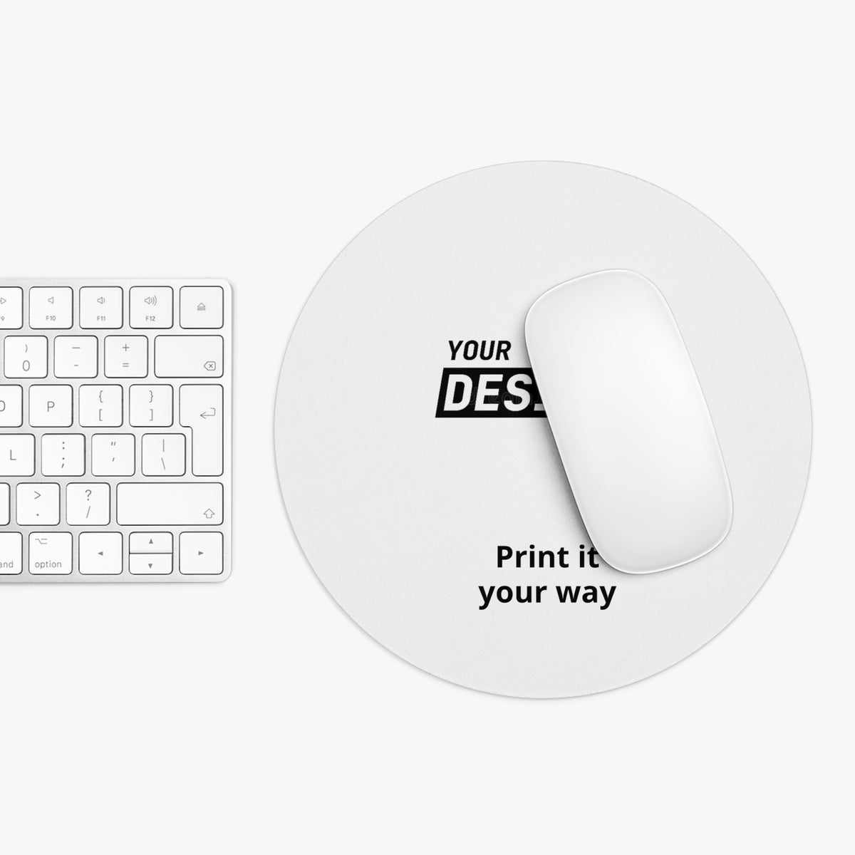 Custom Round Mouse Pad — Personalized Desk Mousepad with Your Design