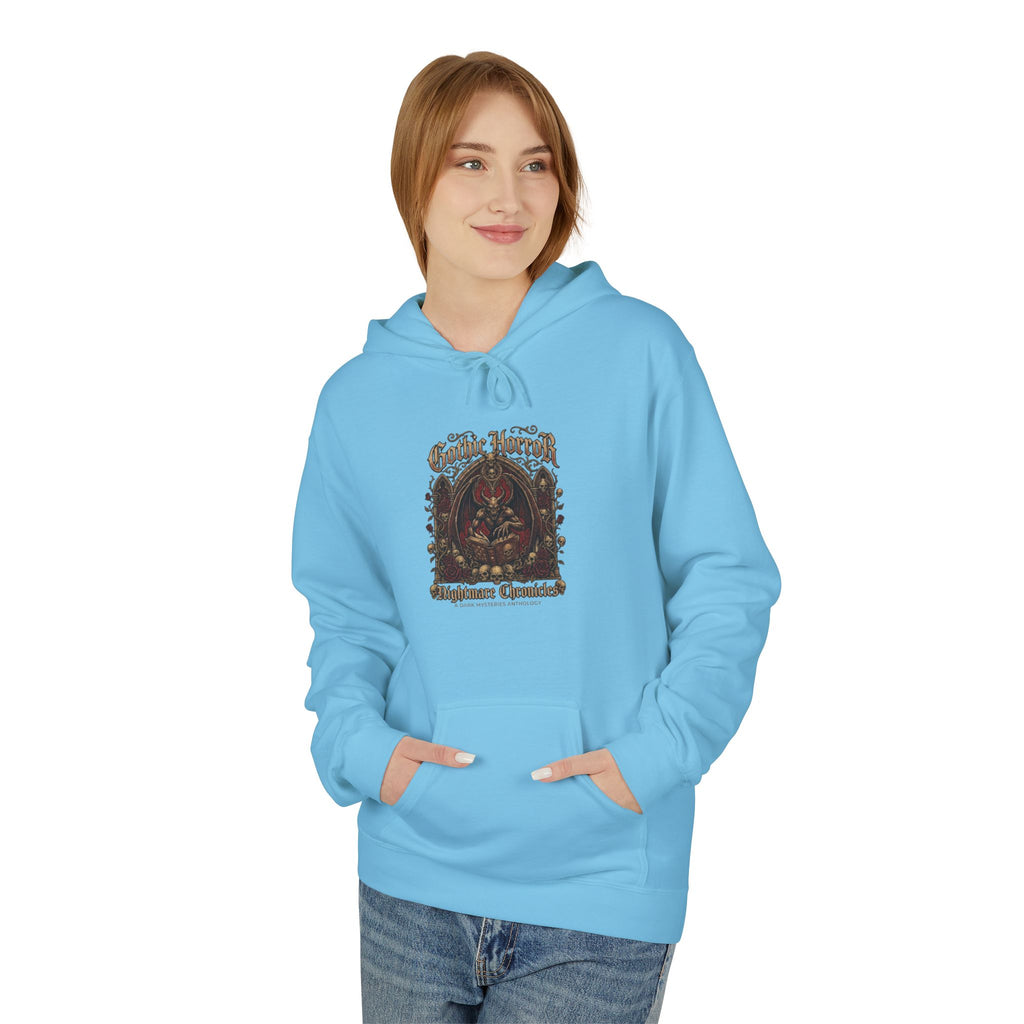 Vintage Botanical 'Autumn Camper' Hoodie — Retro Forest Camping Graphic