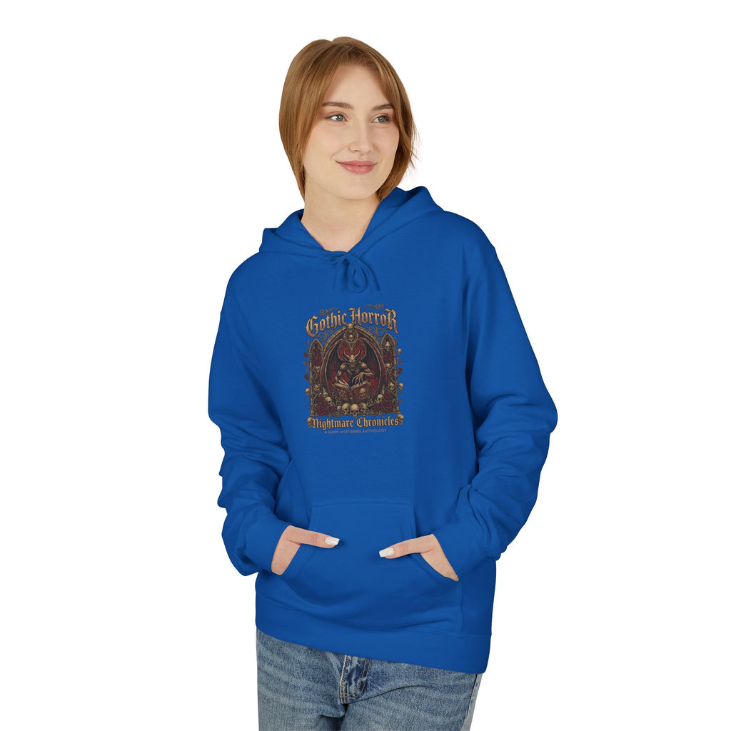 Vintage Botanical 'Autumn Camper' Hoodie — Retro Forest Camping Graphic