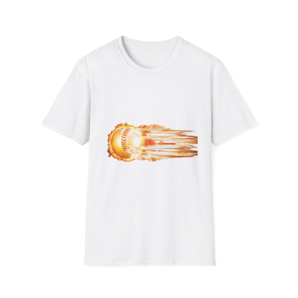Baseball Fireball T-Shirt — Fast Pitch Meteor Graphic Tee