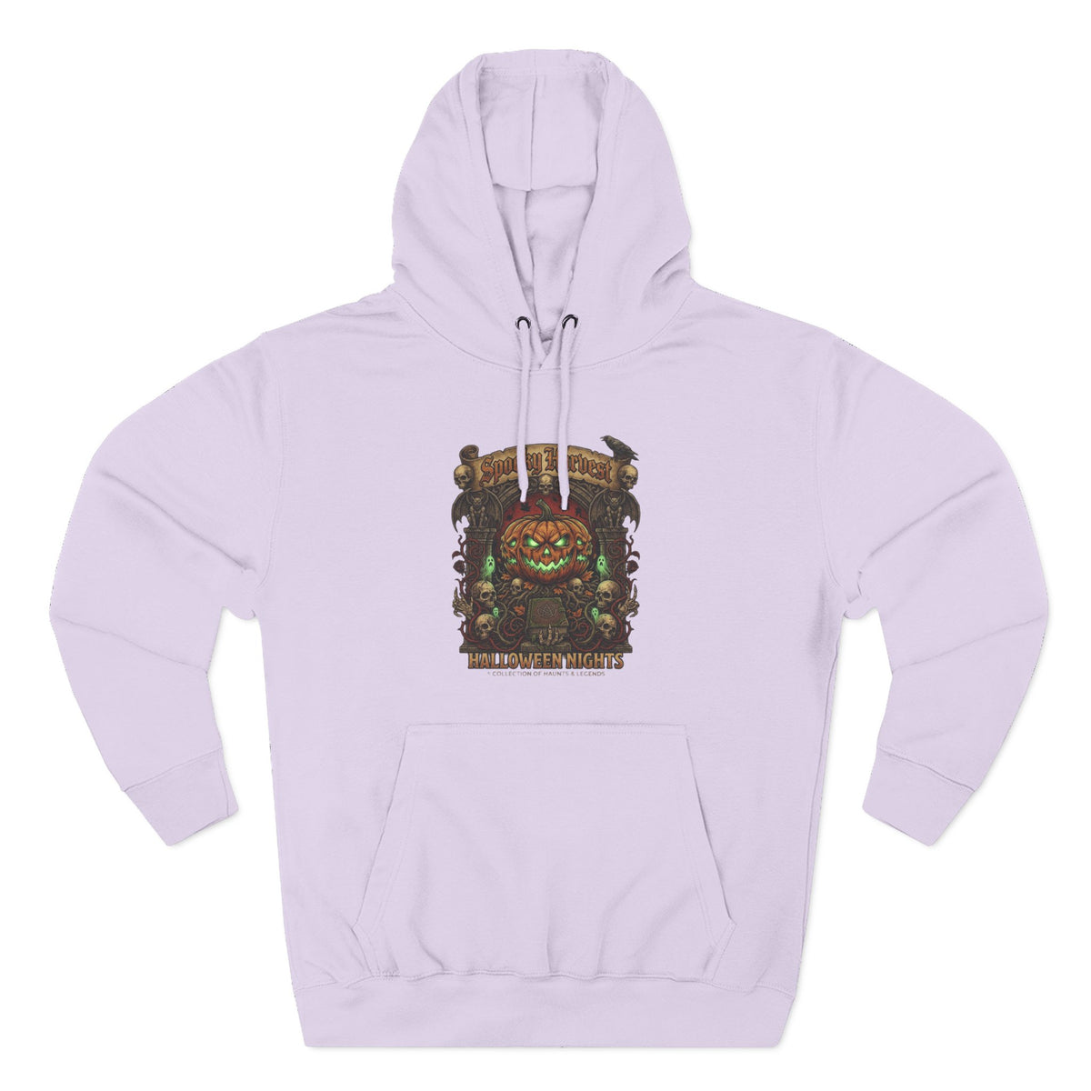 Jack-O'-Lantern Shrine Halloween Hoodie — Spooky Pumpkin Graphic Pullover