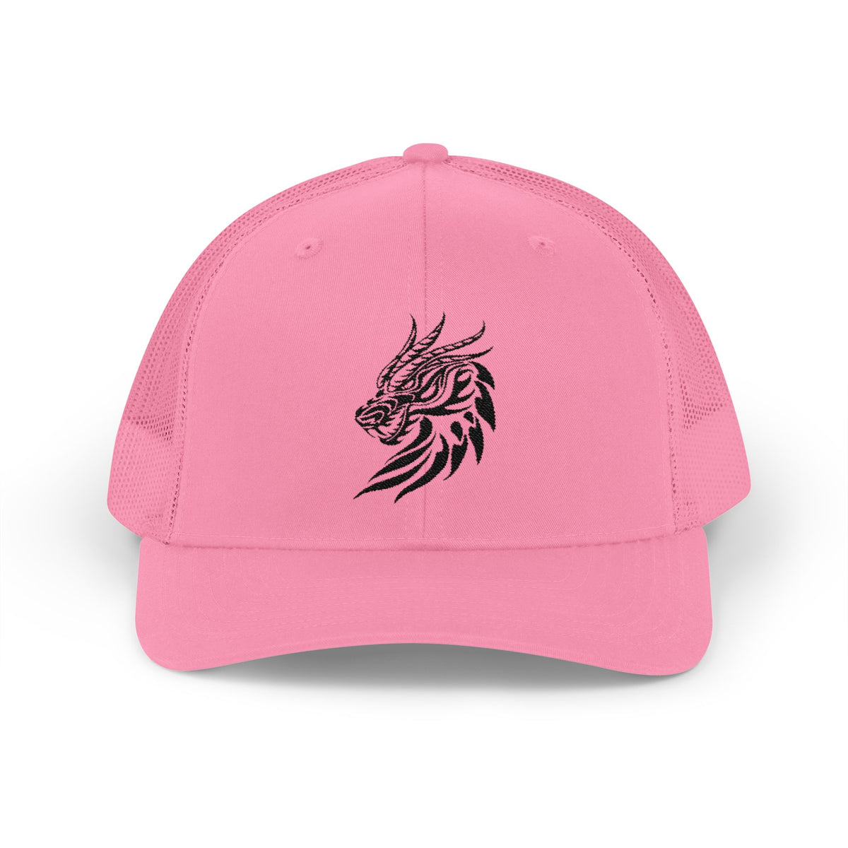 Trucker Cap — Black Tribal Dragon Snapback