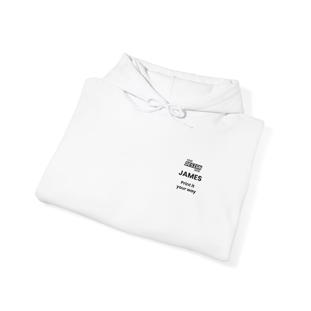 Minimalist Chest Logo Hoodie — Small Script Graphic Sweatshirt