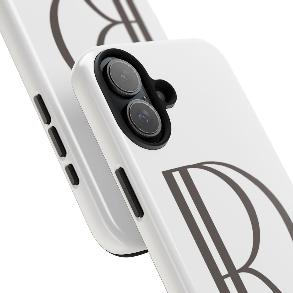 Monogram R Tough Phone Case — Elegant Initial Protective Case
