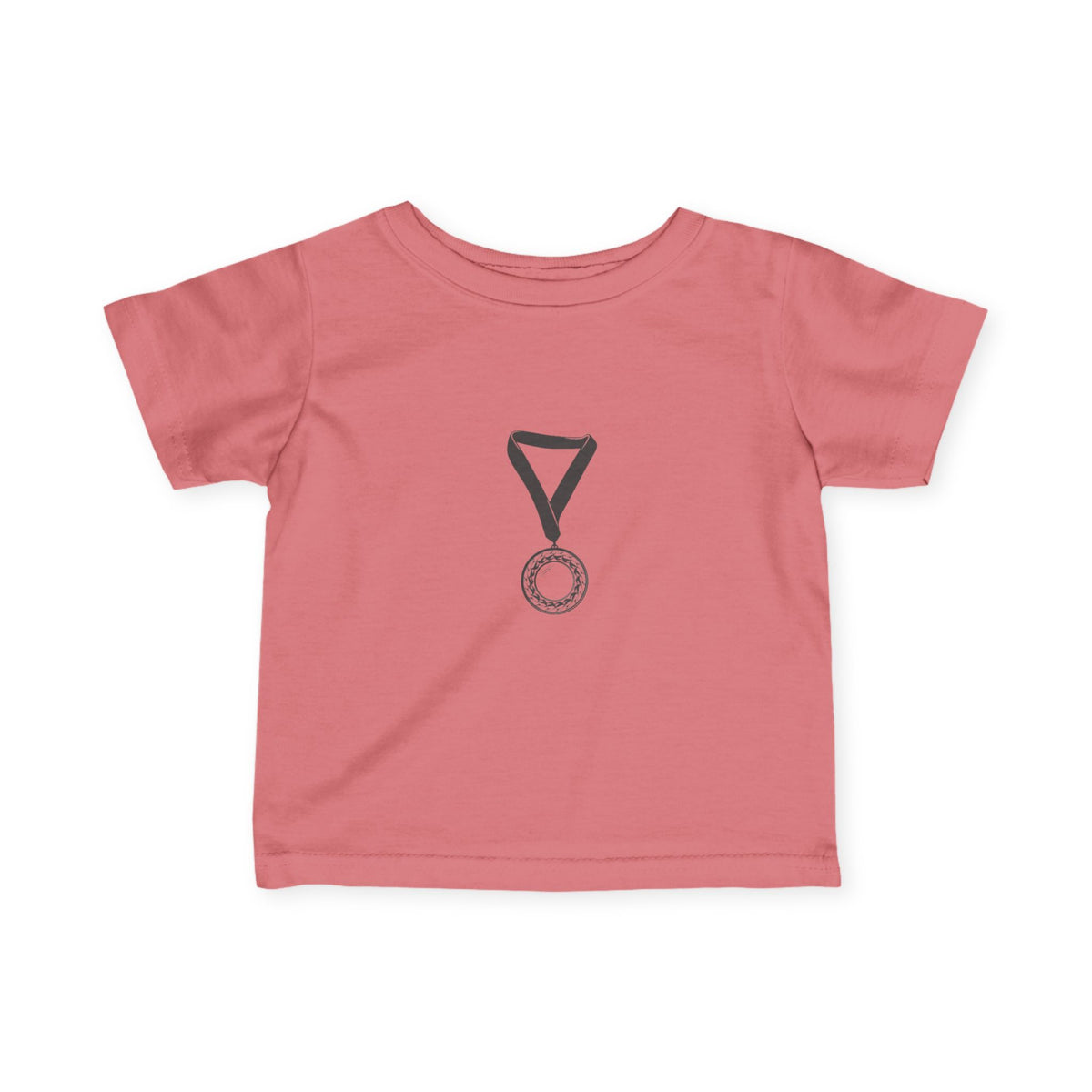 Infant Tee — Cute Medal Graphic Baby T-Shirt (Award Ribbon Design)