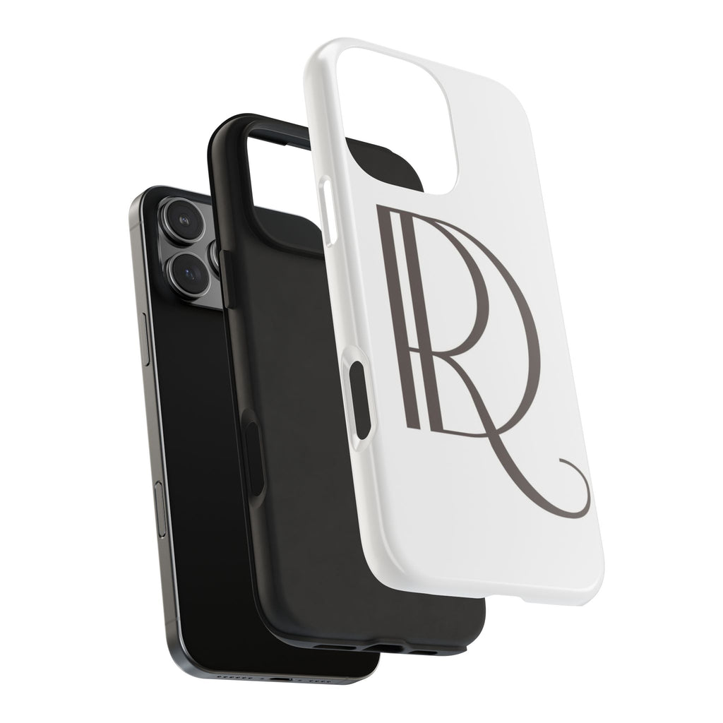 Monogram R Tough Phone Case — Elegant Initial Protective Case