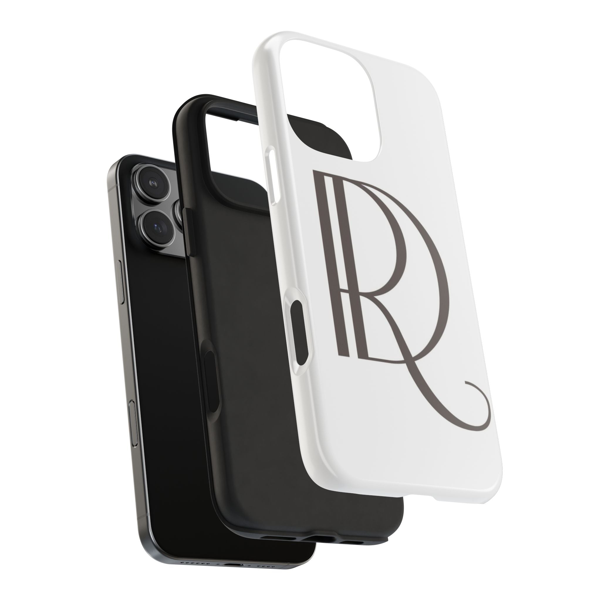 Monogram R Tough Phone Case — Elegant Initial Protective Case