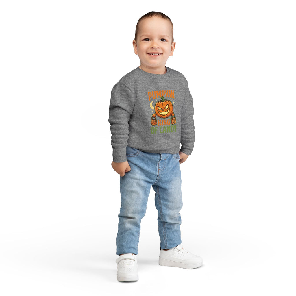 Toddler Sweatshirt - 'Pumpkin King of Candy' Halloween Pullover