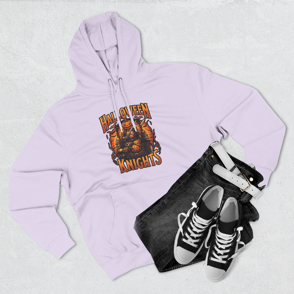 Halloween Knights Hoodie — Pumpkin Skull Graphic Pullover