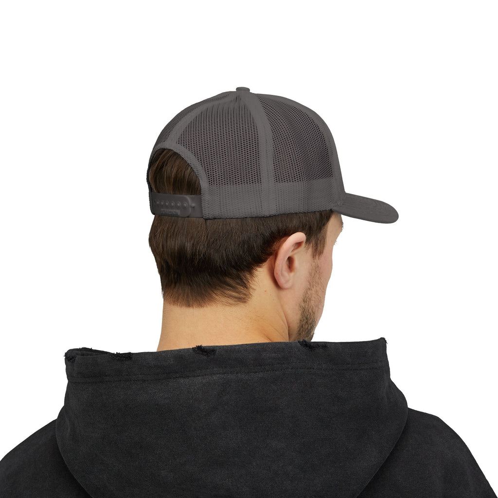 Trucker Cap — Black Tribal Dragon Snapback