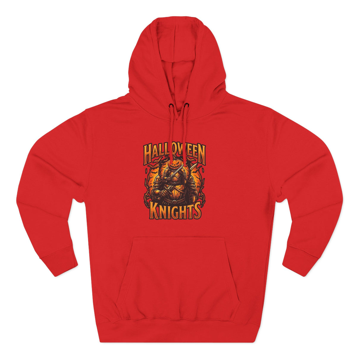 Halloween Knights Hoodie — Pumpkin Skull Graphic Pullover