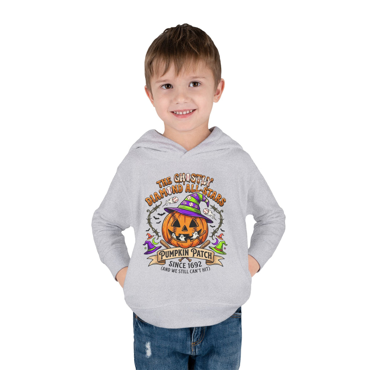 Toddler Hoodie - Cute Halloween Pumpkin Patch Pullover ("Pumpkin Patch Since 1692")