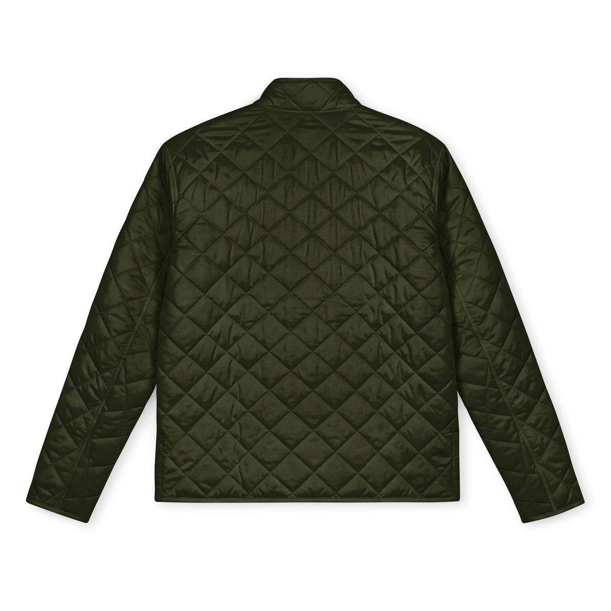 Quilted Full-Zip Jacket — Embroidered Compass Badge