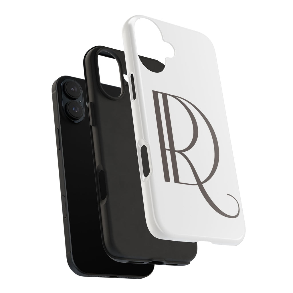 Monogram R Tough Phone Case — Elegant Initial Protective Case