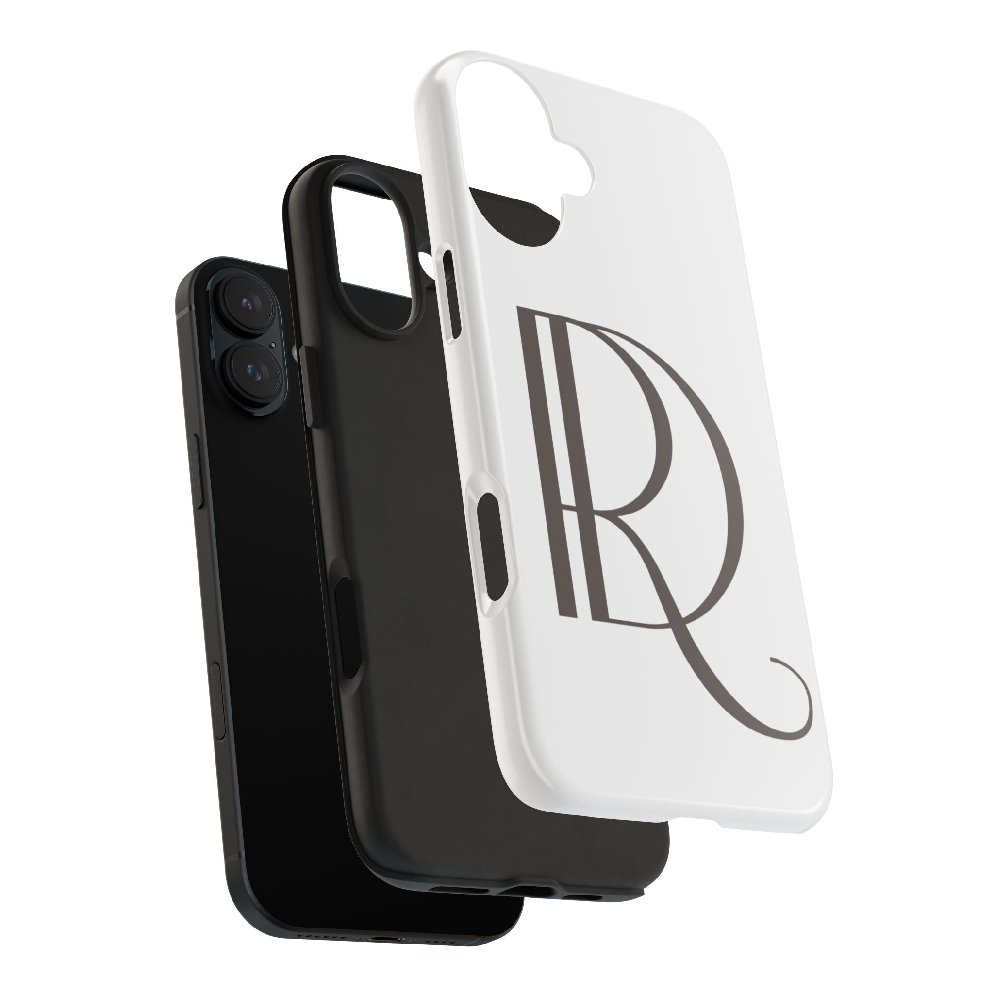 Monogram R Tough Phone Case — Elegant Initial Protective Case