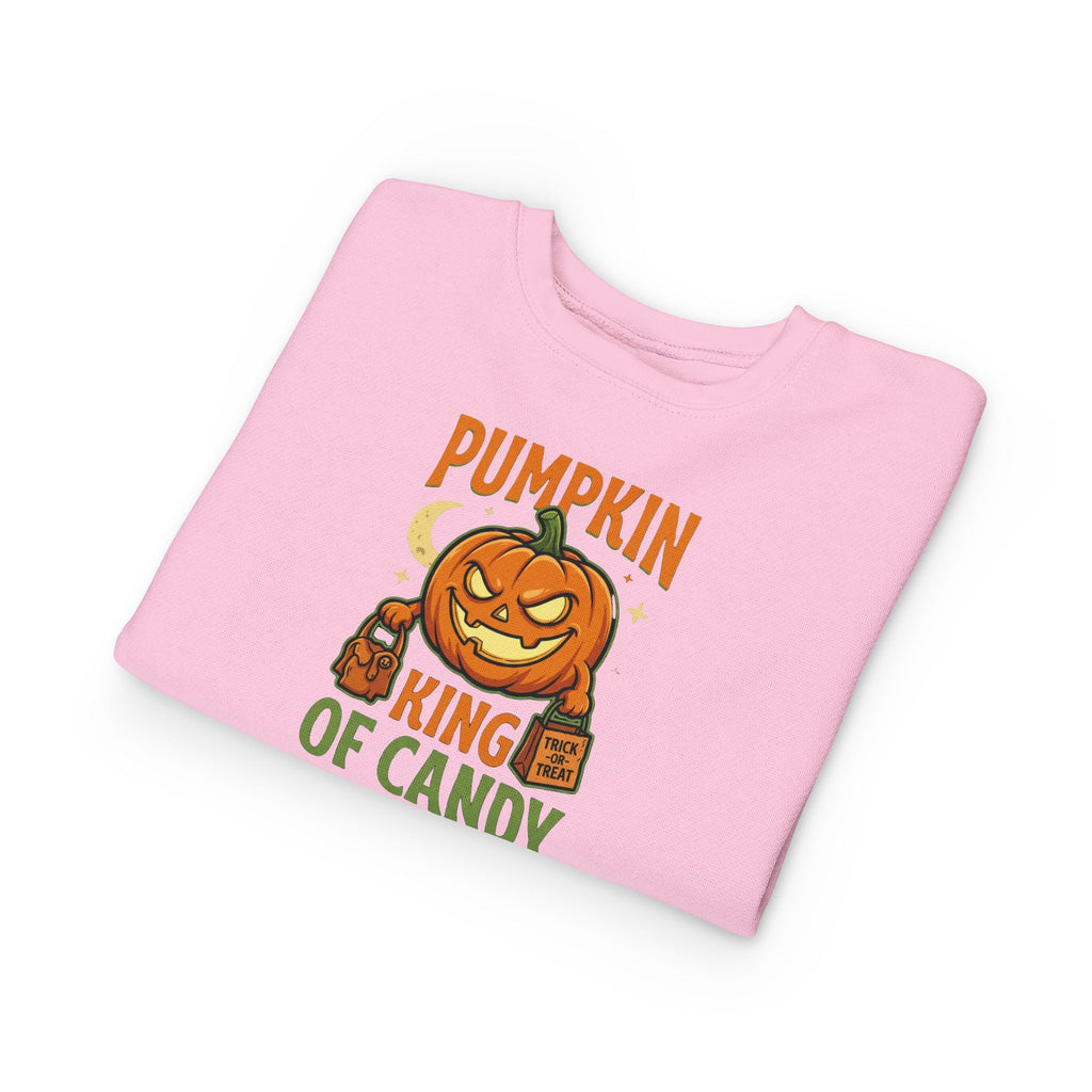 Toddler Sweatshirt - 'Pumpkin King of Candy' Halloween Pullover