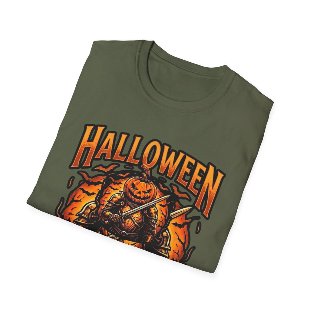 Halloween Knights T-Shirt — Pumpkin Knight Graphic Tee for Halloween