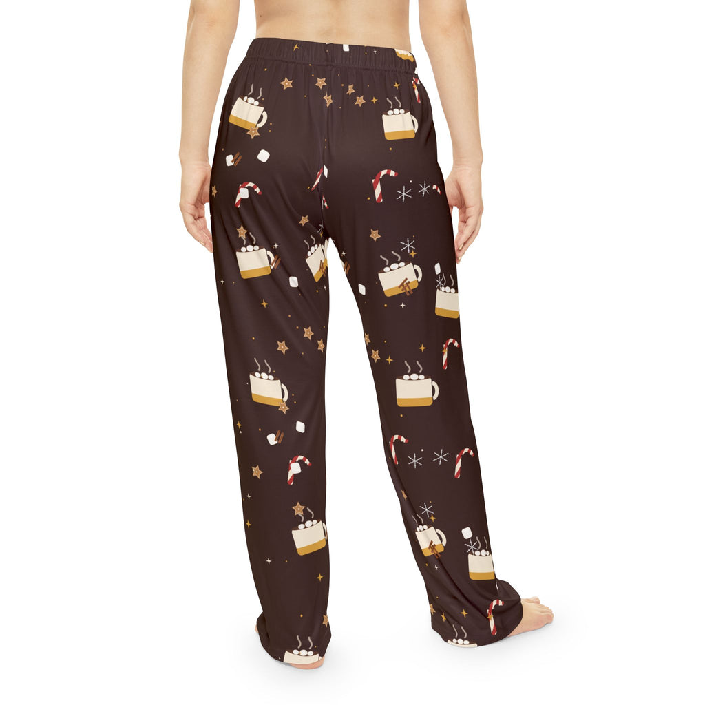Hot Cocoa Night Women's Christmas Pajama Pants — Cozy Hot Chocolate Lounge Pants, Holiday PJ Bottoms for Her