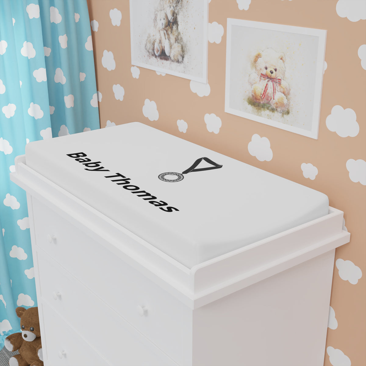 Baby Changing Pad Cover — Custom Nursery Waterproof Fitted Cover