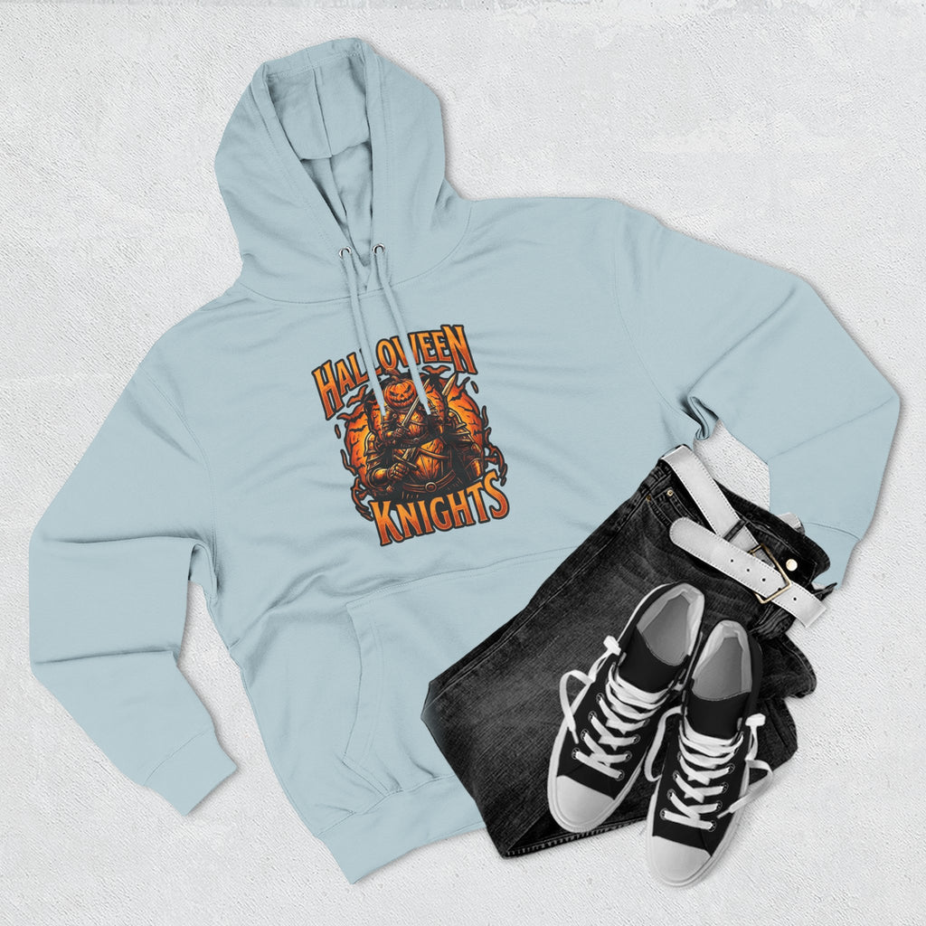 Halloween Knights Hoodie — Pumpkin Skull Graphic Pullover