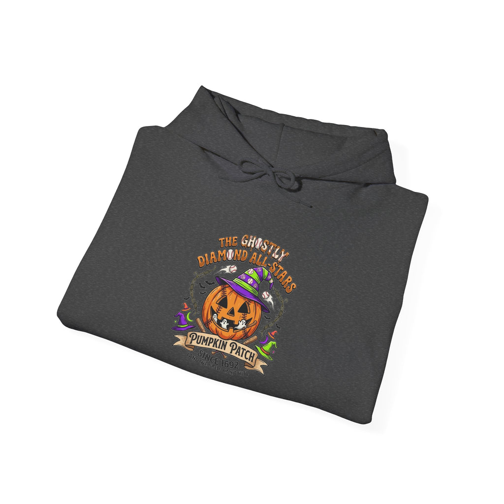 Halloween Pumpkin Patch Hoodie — "Trick or Treat" Vintage Jack-o'-Lantern Sweatshirt