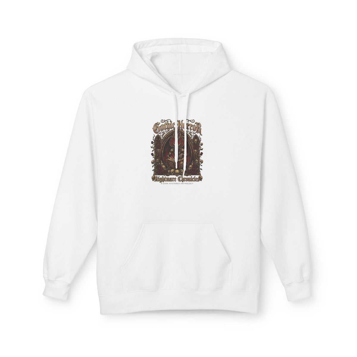 Vintage Botanical 'Autumn Camper' Hoodie — Retro Forest Camping Graphic
