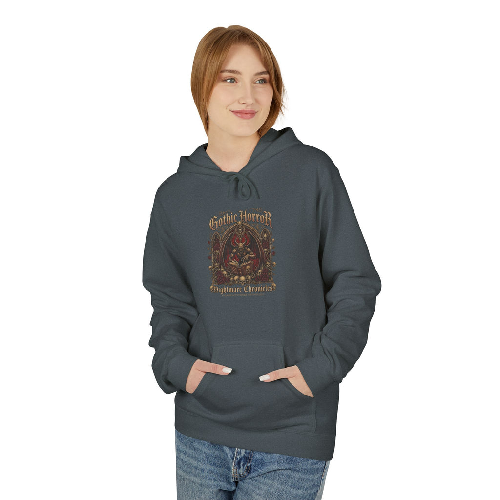 Vintage Botanical 'Autumn Camper' Hoodie — Retro Forest Camping Graphic