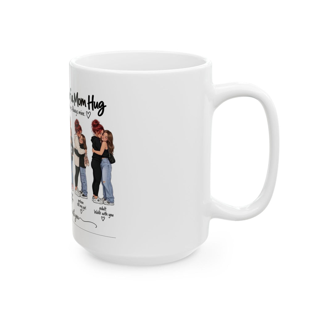 "The Evolution of a Mom Hug" Funny Ceramic Mug