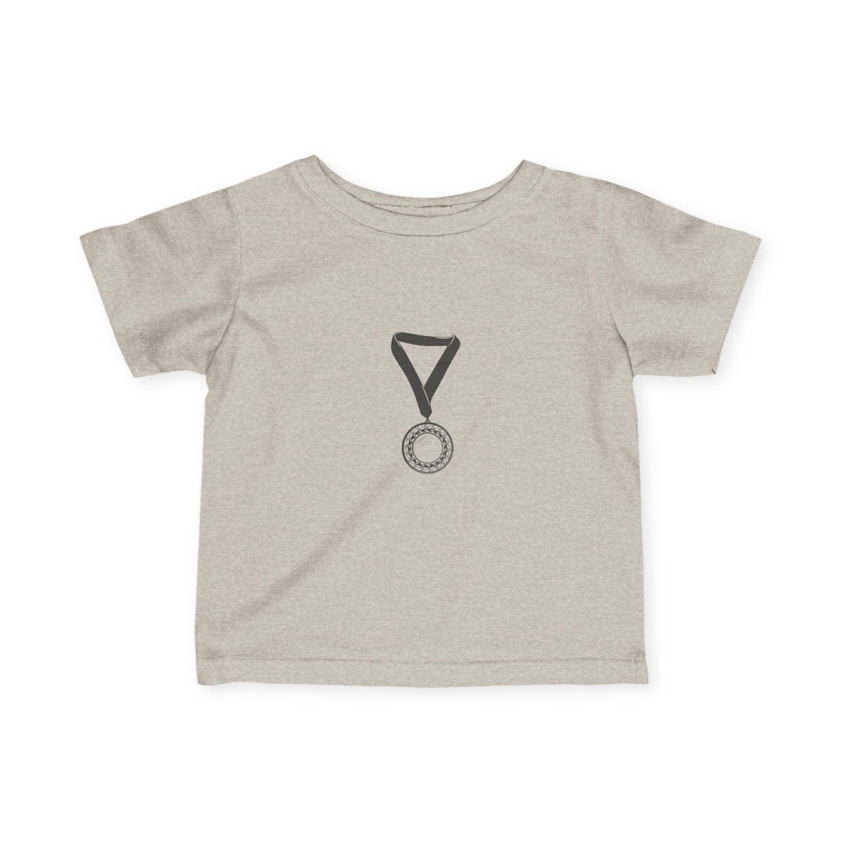 Infant Tee — Cute Medal Graphic Baby T-Shirt (Award Ribbon Design)