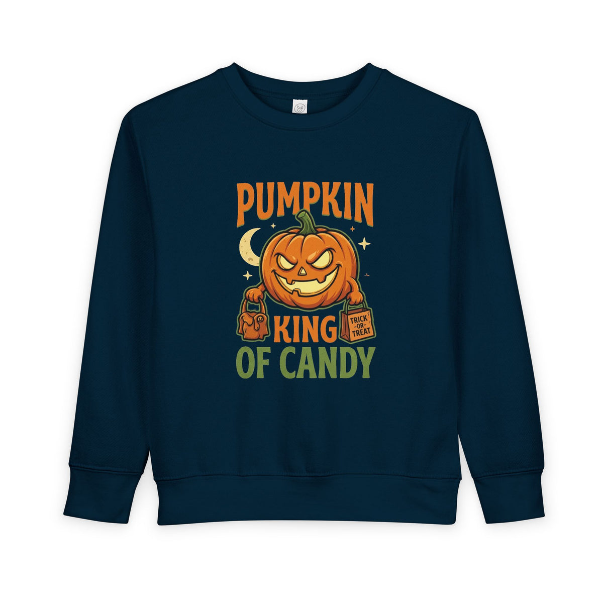 Toddler Sweatshirt - 'Pumpkin King of Candy' Halloween Pullover