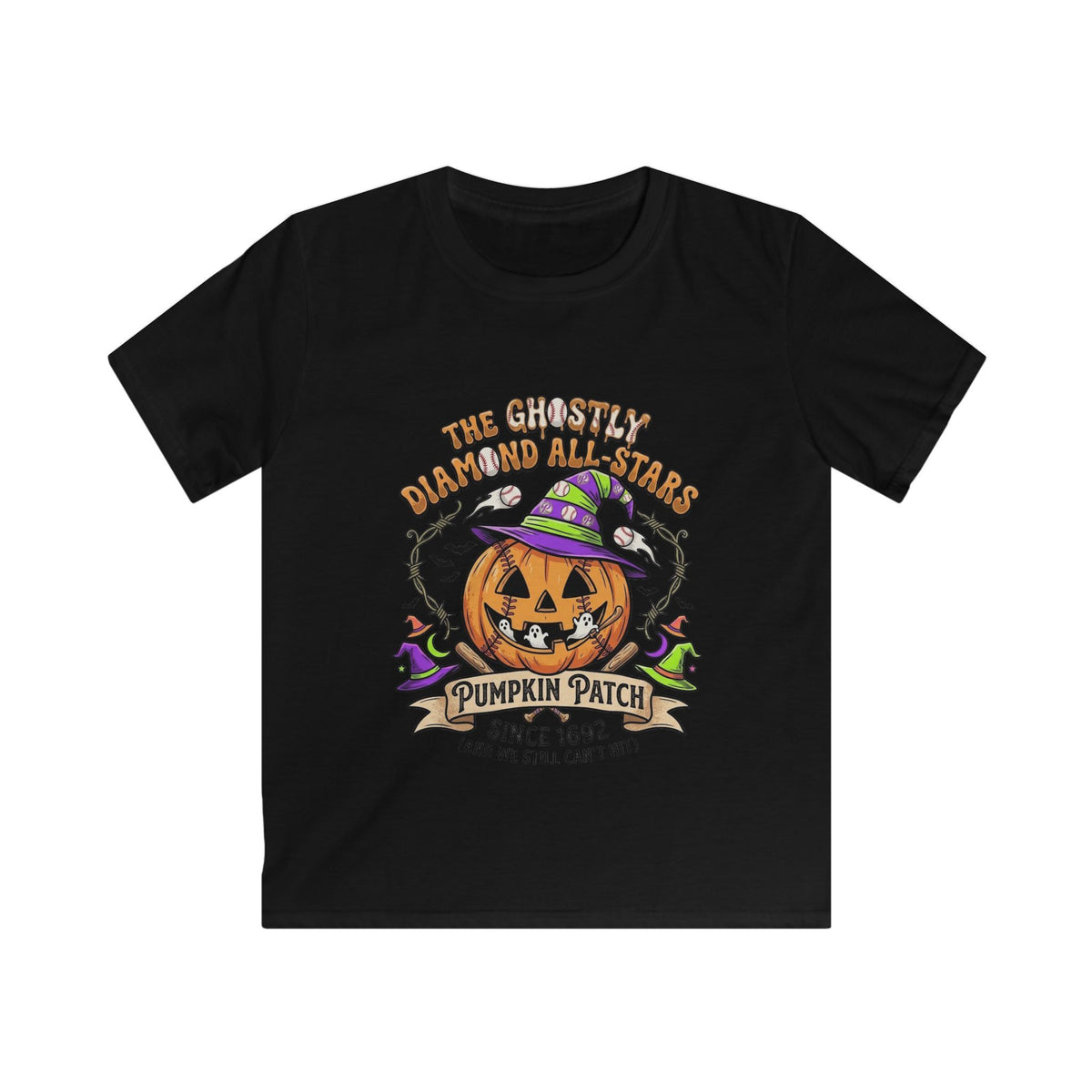Kids Tee — "Pumpkin Patch Since 1692" Halloween Jack-O'-Lantern Shirt