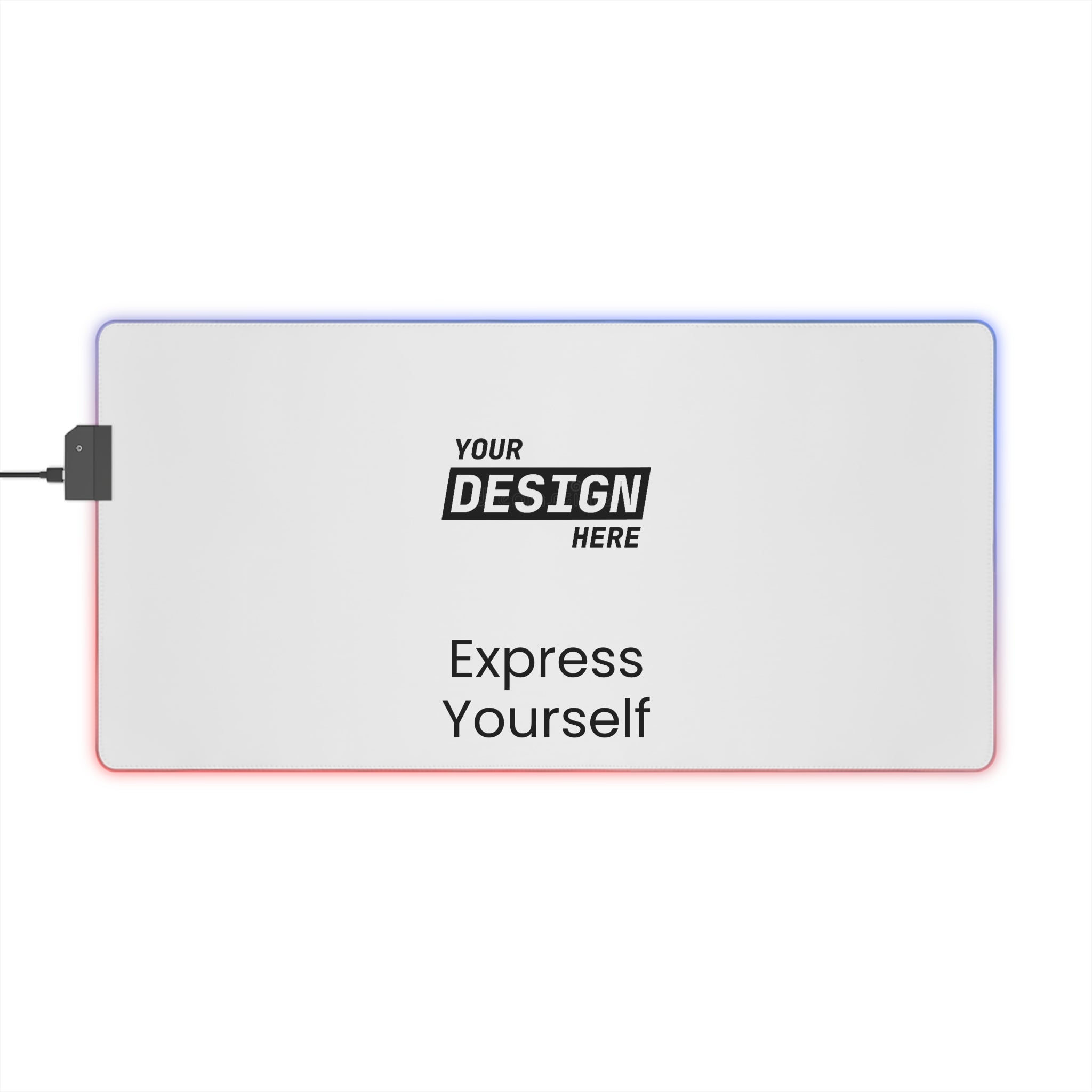 RGB LED Gaming Mouse Pad — Large Light-Up Desk Mat (Customizable Design)