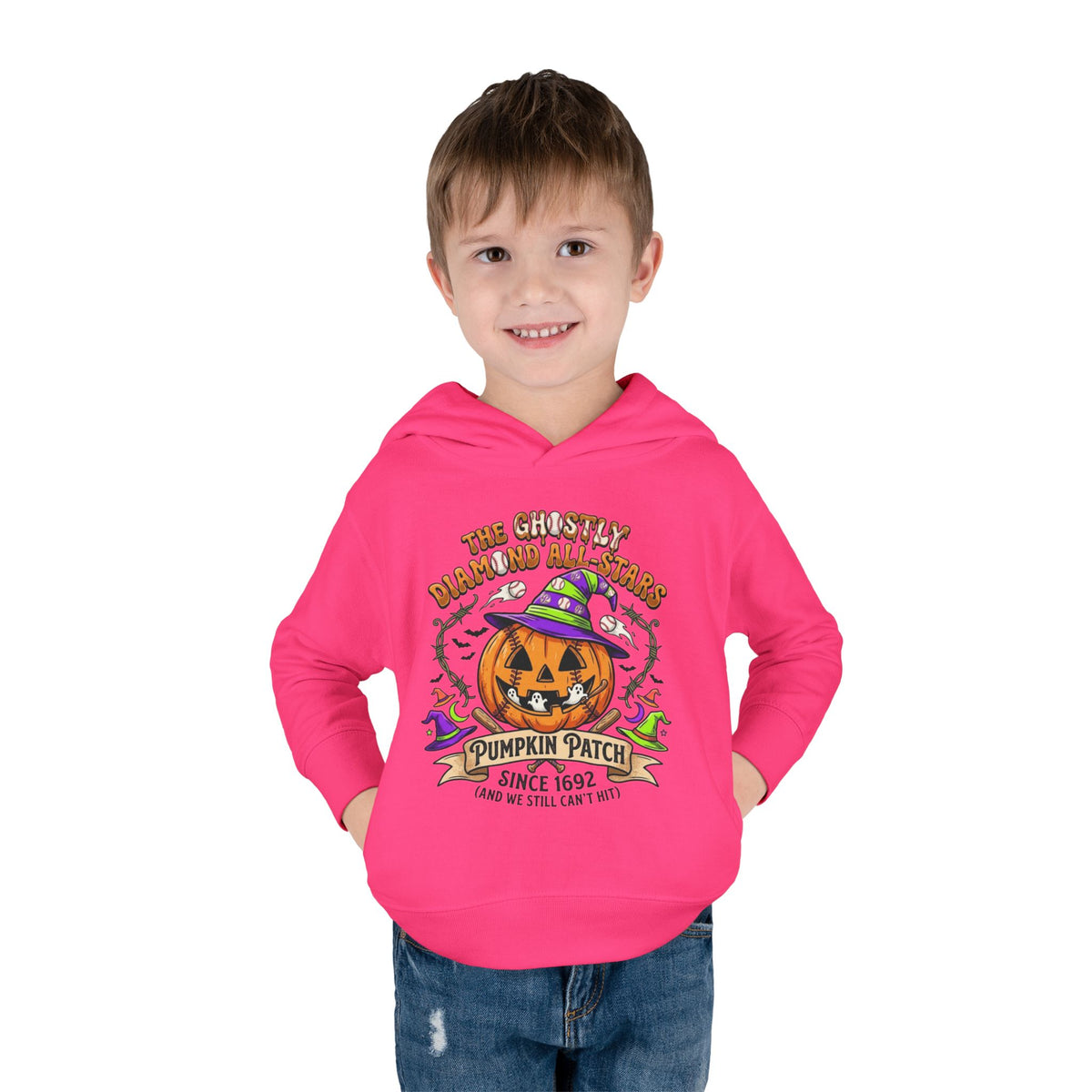 Toddler Hoodie - Cute Halloween Pumpkin Patch Pullover ("Pumpkin Patch Since 1692")