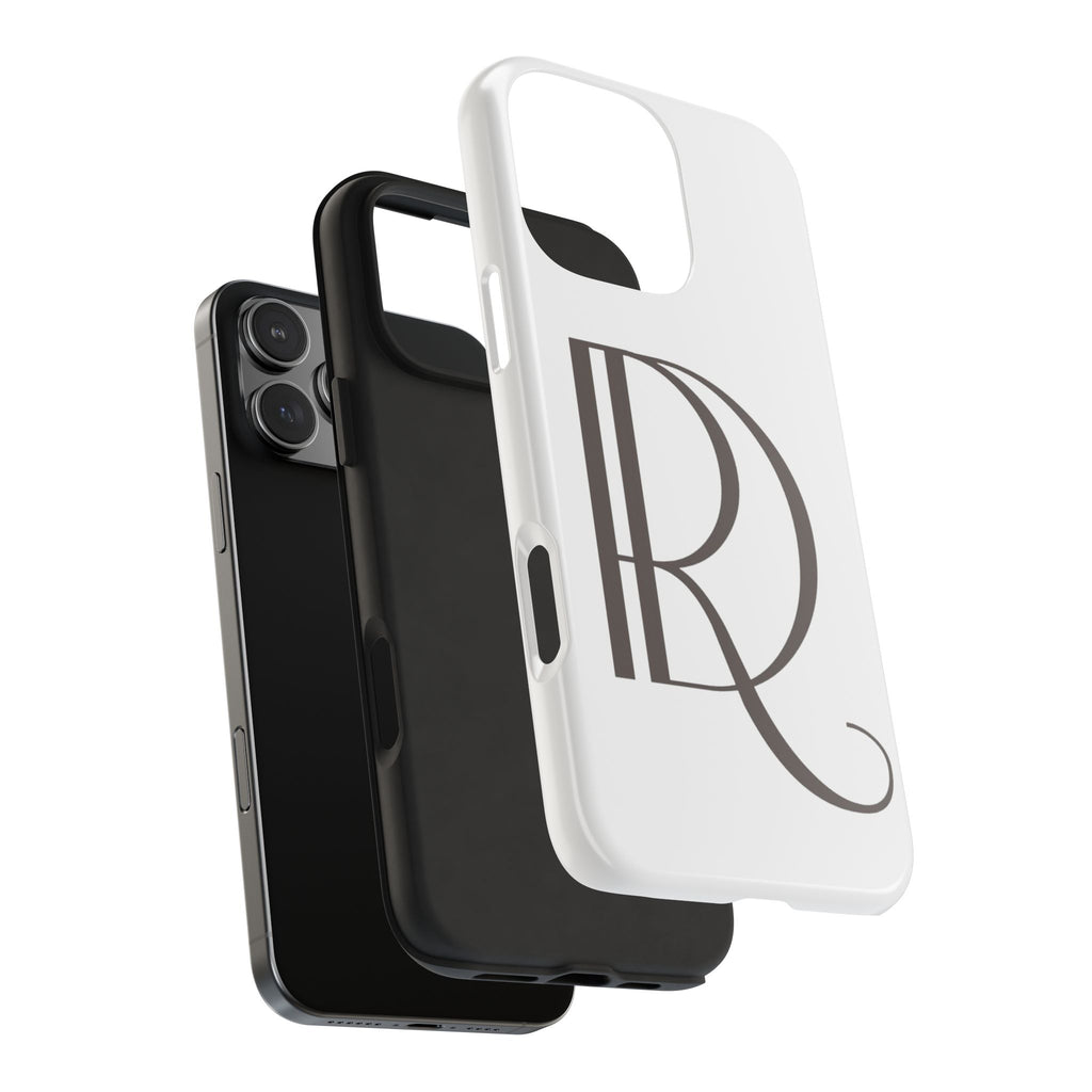 Monogram R Tough Phone Case — Elegant Initial Protective Case