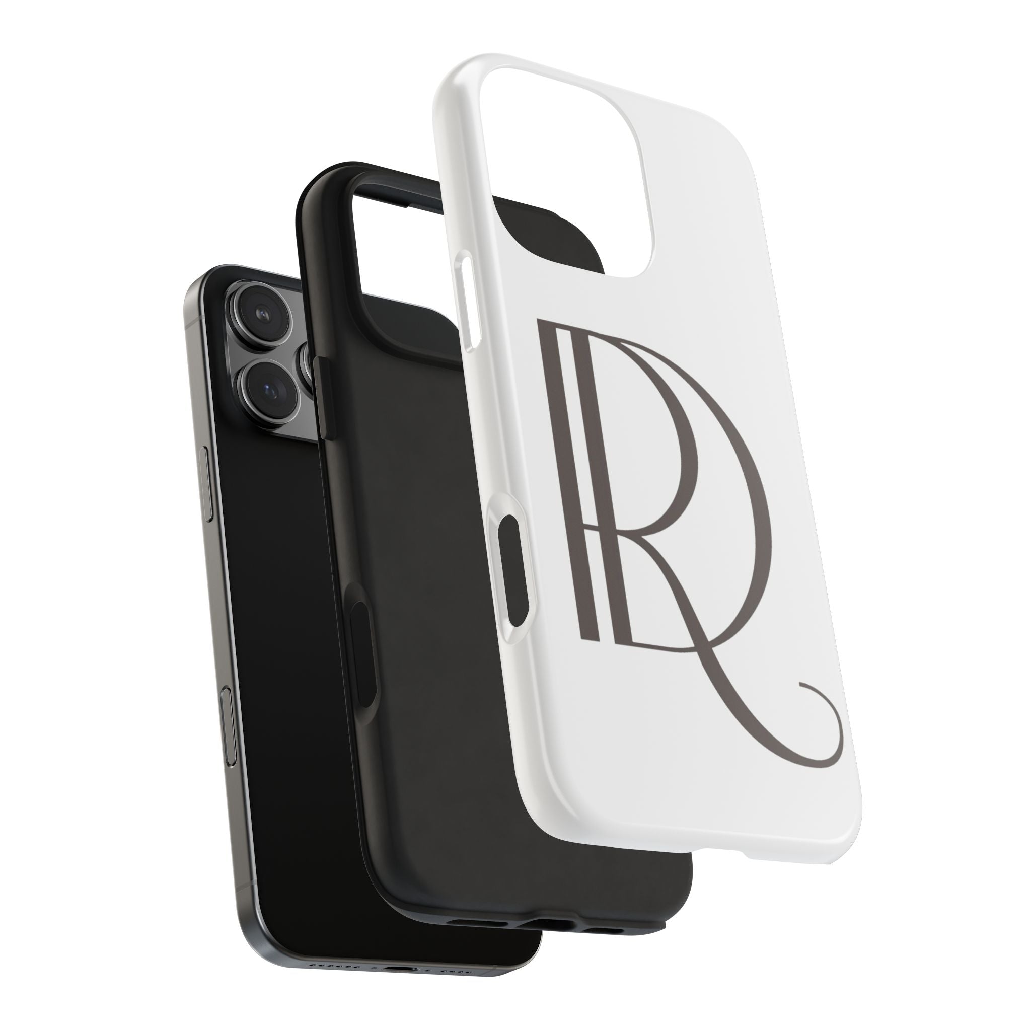 Monogram R Tough Phone Case — Elegant Initial Protective Case