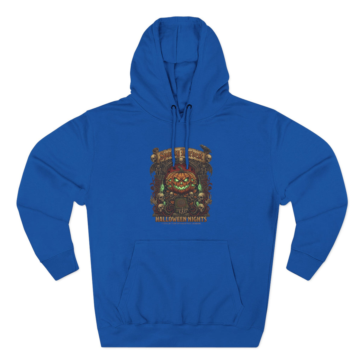 Jack-O'-Lantern Shrine Halloween Hoodie — Spooky Pumpkin Graphic Pullover