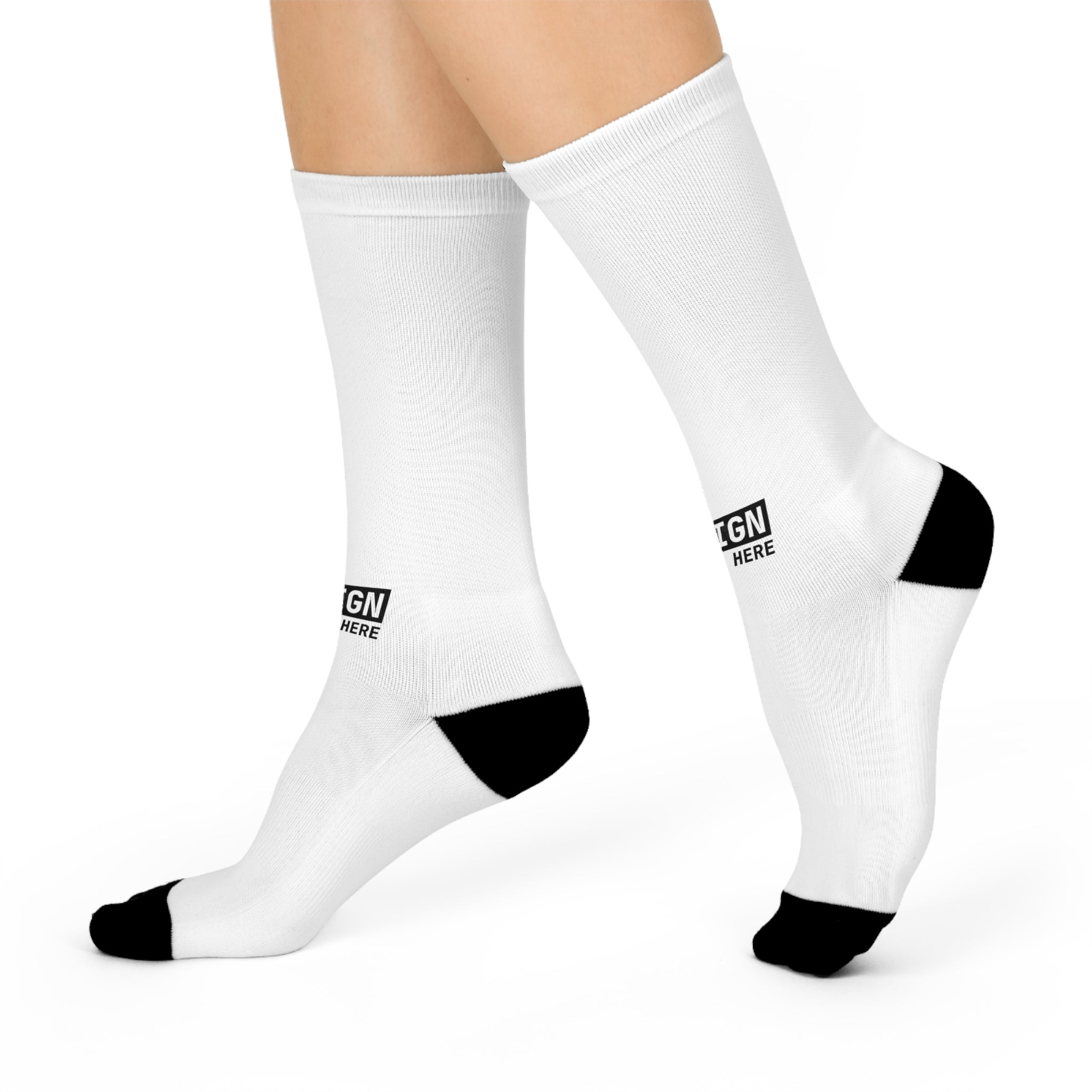 Cushioned Crew Socks — Lightweight Athletic Crew Socks with Reinforced Heel & Toe