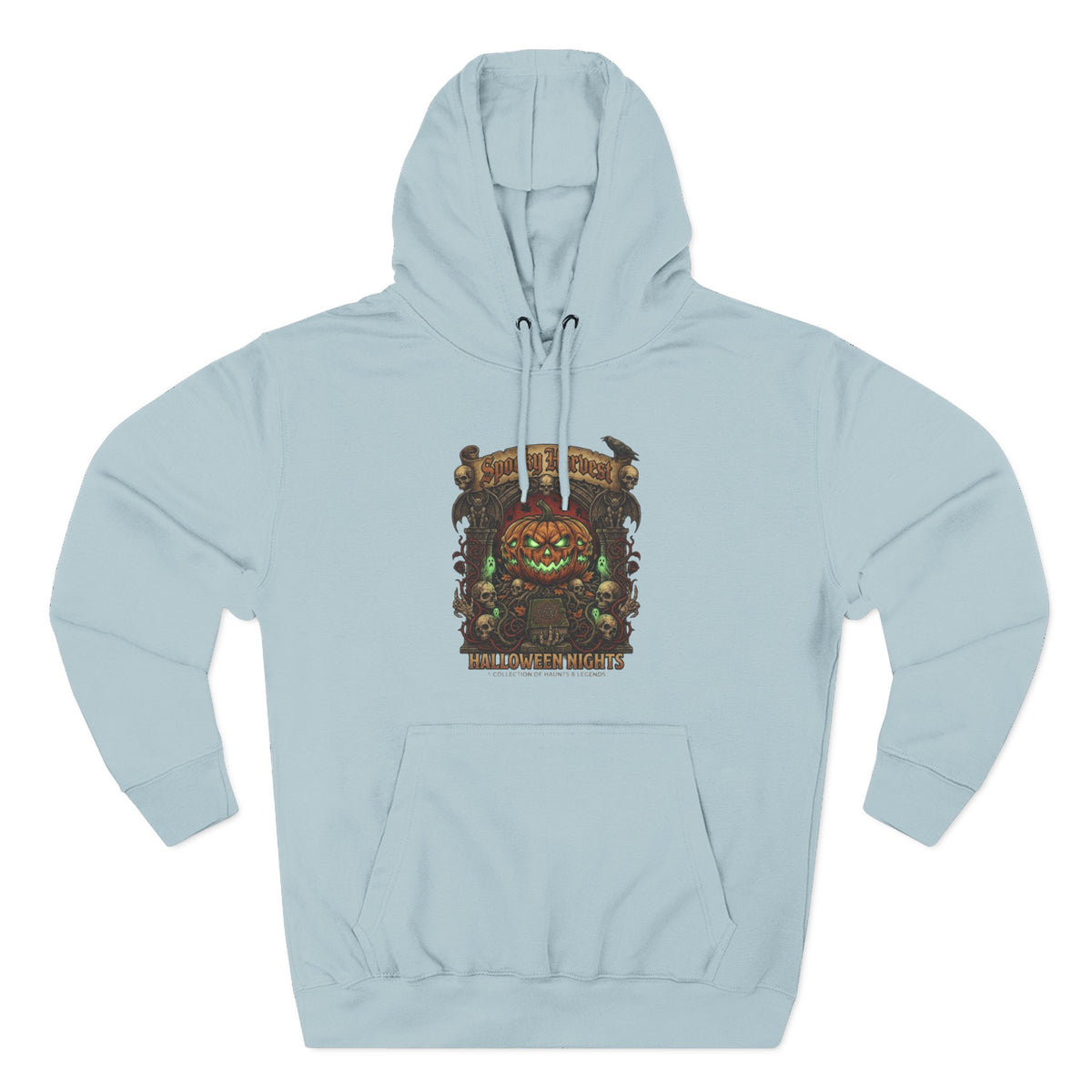 Jack-O'-Lantern Shrine Halloween Hoodie — Spooky Pumpkin Graphic Pullover